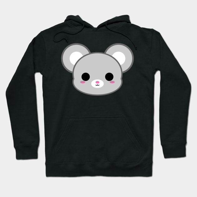 Cute Grey Mouse Hoodie by alien3287